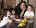 Karen Gurwitz of Mothers & Menus with her children