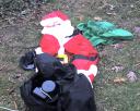 A Sad Sight: Deflated Santa